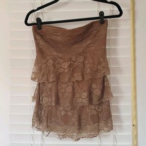 Women's Lace Strapless Top